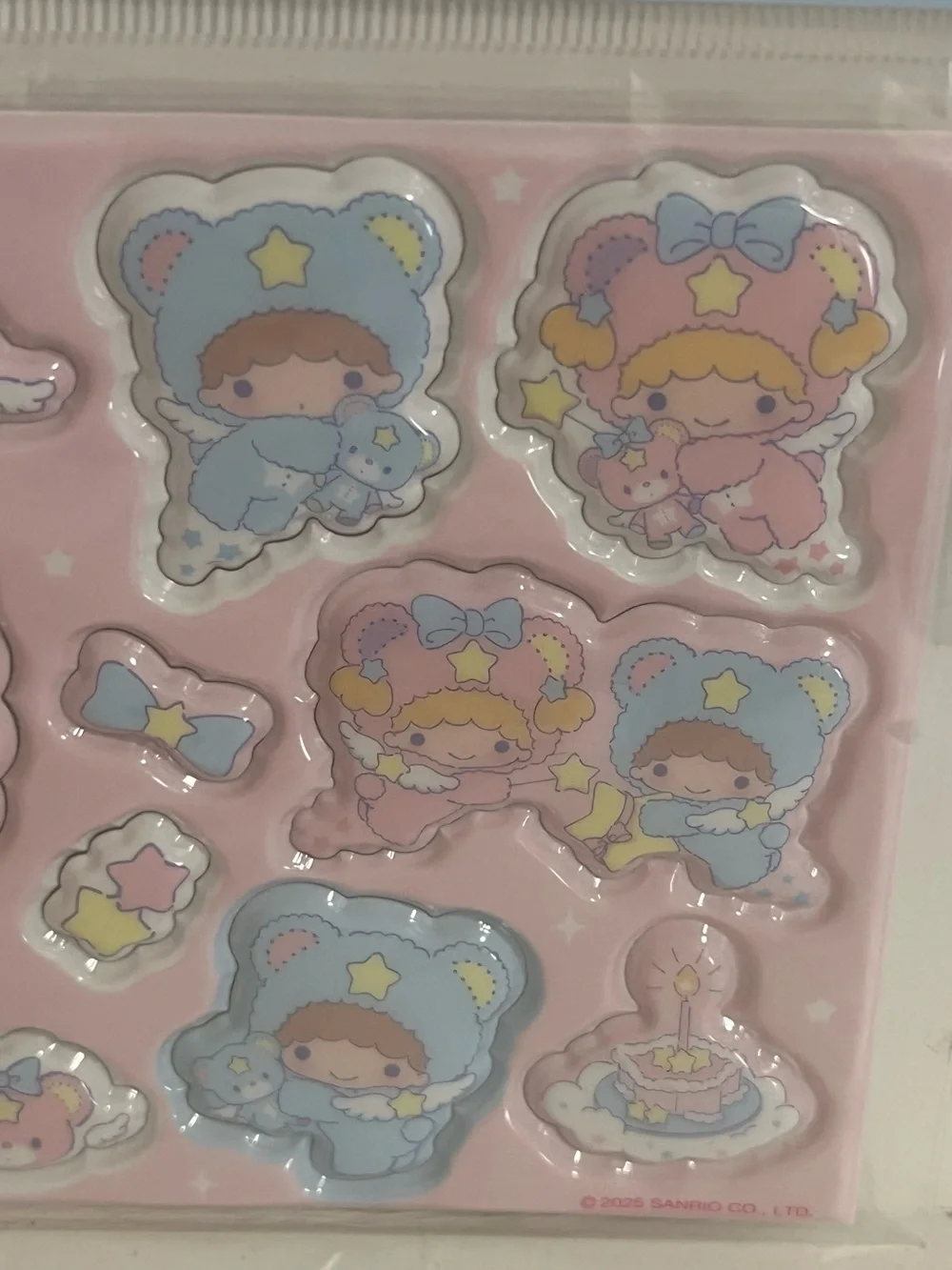 Sanrio Little Twin Stars 50th Anniversary Puffy Sticker Sheet